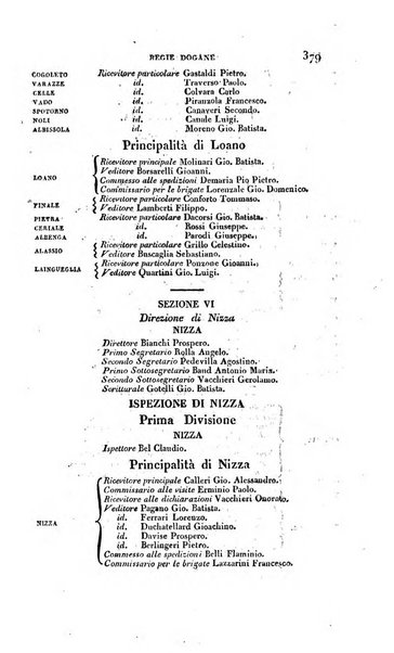 Calendario generale pe' Regii Stati pubblicato con autorità del Governo e con privilegio di S.S.R.M