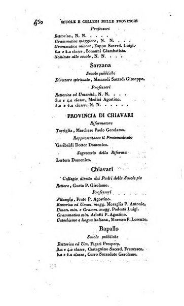 Calendario generale pe' Regii Stati pubblicato con autorità del Governo e con privilegio di S.S.R.M