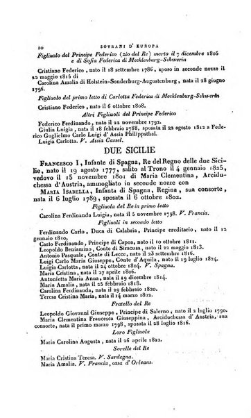 Calendario generale pe' Regii Stati pubblicato con autorità del Governo e con privilegio di S.S.R.M