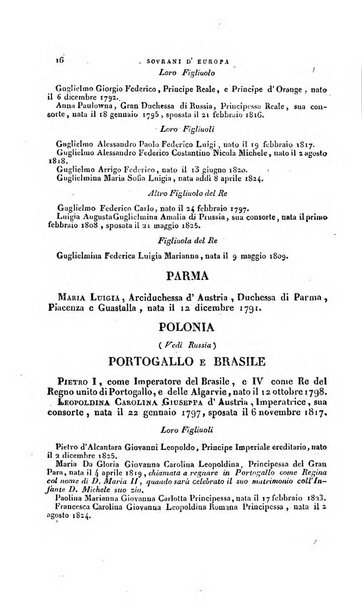 Calendario generale pe' Regii Stati pubblicato con autorità del Governo e con privilegio di S.S.R.M