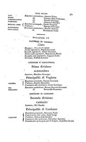 Calendario generale pe' Regii Stati pubblicato con autorità del Governo e con privilegio di S.S.R.M