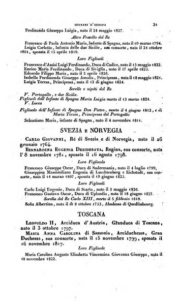 Calendario generale pe' Regii Stati pubblicato con autorità del Governo e con privilegio di S.S.R.M