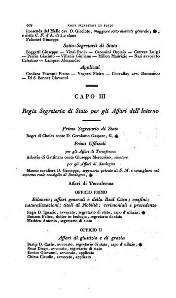 Calendario generale pe' Regii Stati pubblicato con autorità del Governo e con privilegio di S.S.R.M