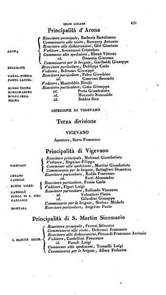 Calendario generale pe' Regii Stati pubblicato con autorità del Governo e con privilegio di S.S.R.M