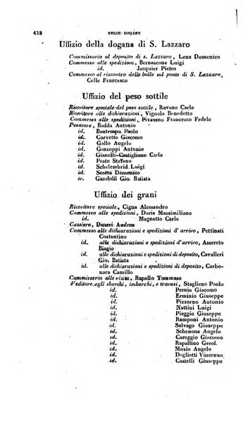 Calendario generale pe' Regii Stati pubblicato con autorità del Governo e con privilegio di S.S.R.M