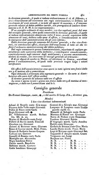 Calendario generale pe' Regii Stati pubblicato con autorità del Governo e con privilegio di S.S.R.M