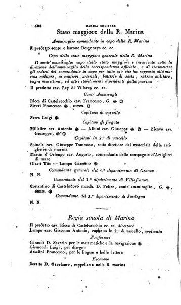 Calendario generale pe' Regii Stati pubblicato con autorità del Governo e con privilegio di S.S.R.M