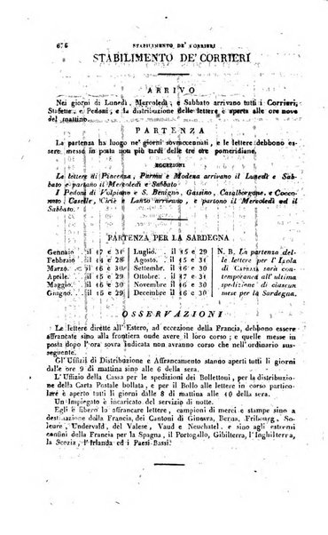 Calendario generale pe' Regii Stati pubblicato con autorità del Governo e con privilegio di S.S.R.M