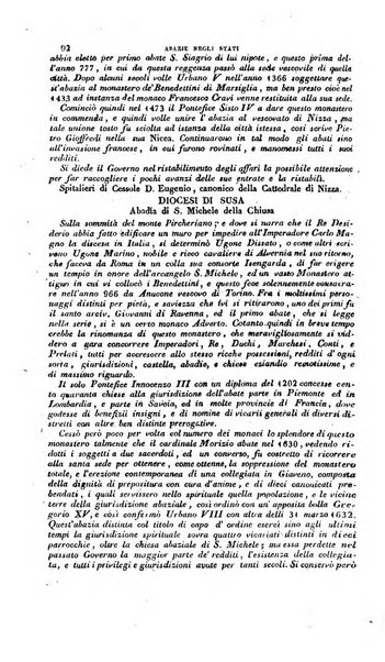 Calendario generale pe' Regii Stati pubblicato con autorità del Governo e con privilegio di S.S.R.M