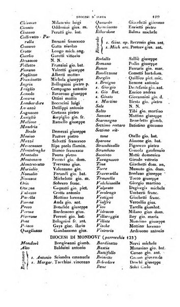 Calendario generale pe' Regii Stati pubblicato con autorità del Governo e con privilegio di S.S.R.M