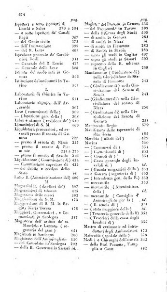 Calendario generale pe' Regii Stati pubblicato con autorità del Governo e con privilegio di S.S.R.M