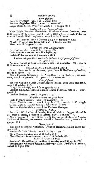 Calendario generale pe' Regii Stati pubblicato con autorità del Governo e con privilegio di S.S.R.M