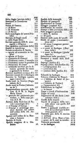 Calendario generale pe' Regii Stati pubblicato con autorità del Governo e con privilegio di S.S.R.M