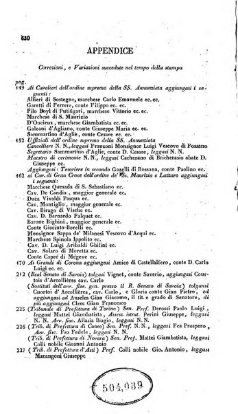 Calendario generale pe' Regii Stati pubblicato con autorità del Governo e con privilegio di S.S.R.M