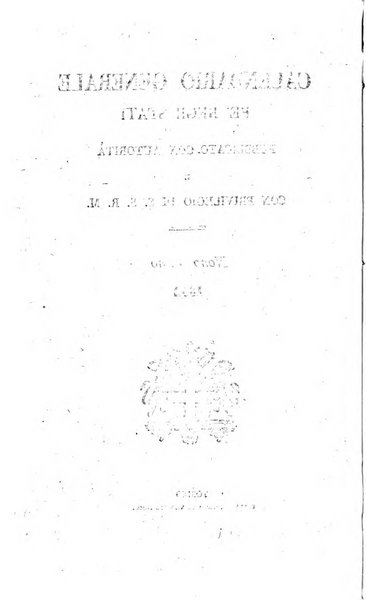 Calendario generale pe' Regii Stati pubblicato con autorità del Governo e con privilegio di S.S.R.M