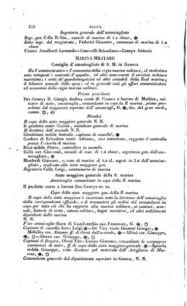 Calendario generale pe' Regii Stati pubblicato con autorità del Governo e con privilegio di S.S.R.M