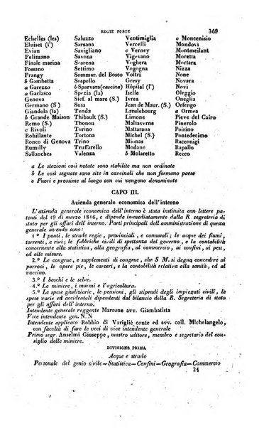 Calendario generale pe' Regii Stati pubblicato con autorità del Governo e con privilegio di S.S.R.M