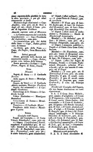 Calendario generale pe' Regii Stati pubblicato con autorità del Governo e con privilegio di S.S.R.M