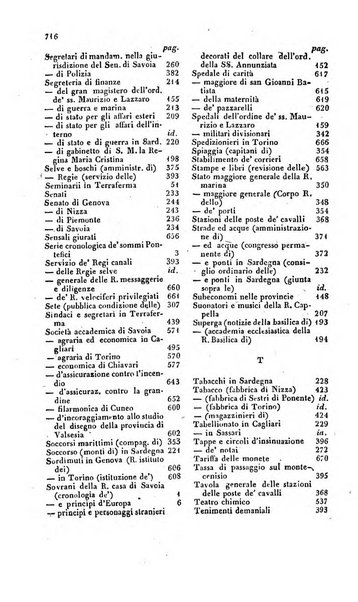 Calendario generale pe' Regii Stati pubblicato con autorità del Governo e con privilegio di S.S.R.M