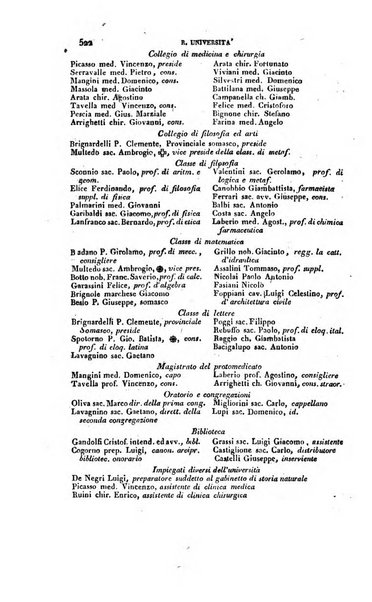 Calendario generale pe' Regii Stati pubblicato con autorità del Governo e con privilegio di S.S.R.M