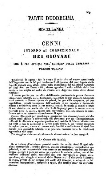 Calendario generale pe' Regii Stati pubblicato con autorità del Governo e con privilegio di S.S.R.M