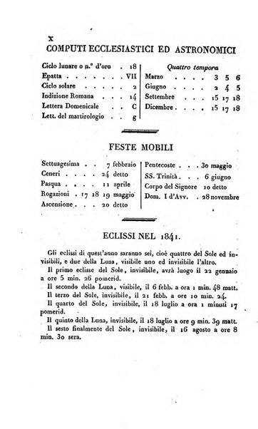 Calendario generale pe' Regii Stati pubblicato con autorità del Governo e con privilegio di S.S.R.M