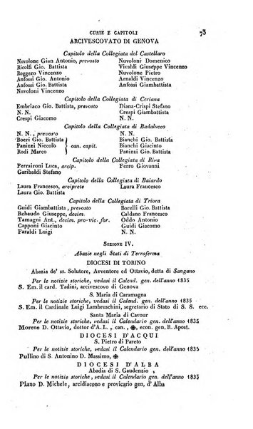 Calendario generale pe' Regii Stati pubblicato con autorità del Governo e con privilegio di S.S.R.M