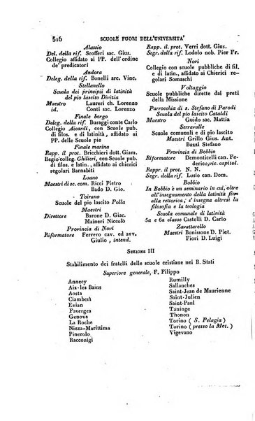 Calendario generale pe' Regii Stati pubblicato con autorità del Governo e con privilegio di S.S.R.M