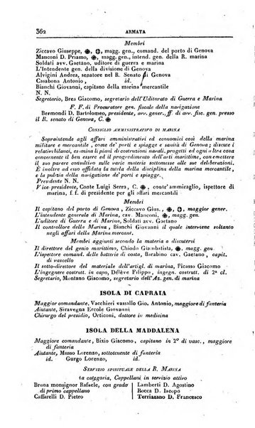 Calendario generale pe' Regii Stati pubblicato con autorità del Governo e con privilegio di S.S.R.M