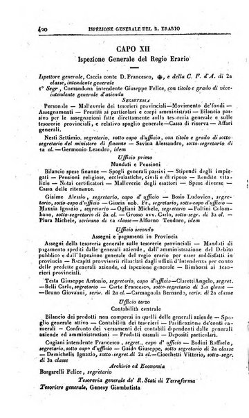 Calendario generale pe' Regii Stati pubblicato con autorità del Governo e con privilegio di S.S.R.M