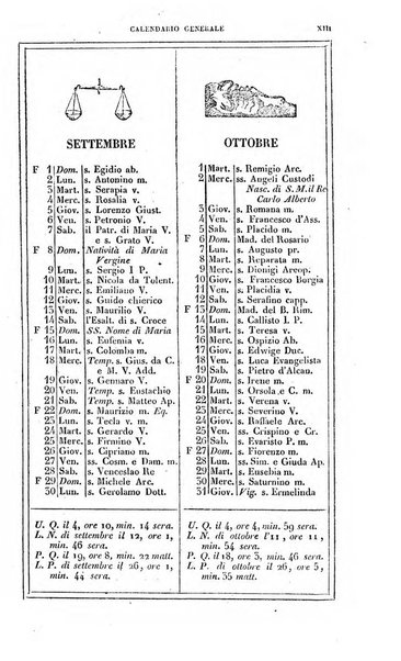 Calendario generale pe' Regii Stati pubblicato con autorità del Governo e con privilegio di S.S.R.M