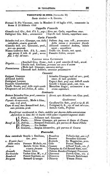 Calendario generale pe' Regii Stati pubblicato con autorità del Governo e con privilegio di S.S.R.M