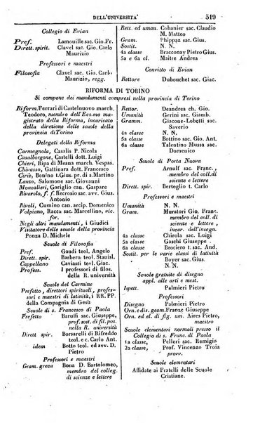 Calendario generale pe' Regii Stati pubblicato con autorità del Governo e con privilegio di S.S.R.M