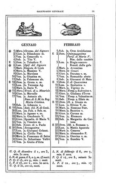 Calendario generale pe' Regii Stati pubblicato con autorità del Governo e con privilegio di S.S.R.M