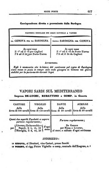 Calendario generale pe' Regii Stati pubblicato con autorità del Governo e con privilegio di S.S.R.M