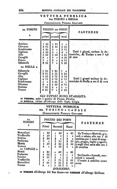 Calendario generale pe' Regii Stati pubblicato con autorità del Governo e con privilegio di S.S.R.M