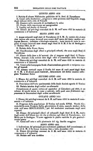 Calendario generale pe' Regii Stati pubblicato con autorità del Governo e con privilegio di S.S.R.M