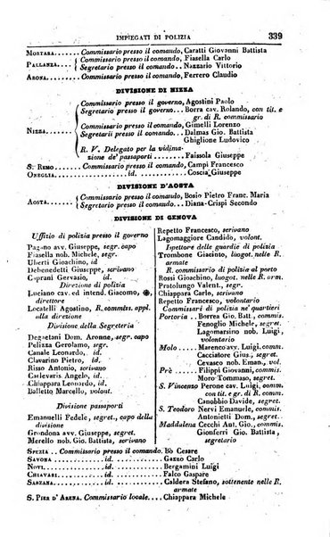 Calendario generale pe' Regii Stati pubblicato con autorità del Governo e con privilegio di S.S.R.M