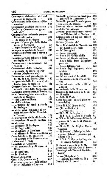 Calendario generale pe' Regii Stati pubblicato con autorità del Governo e con privilegio di S.S.R.M