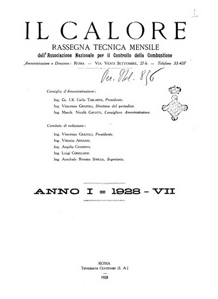 Il calore rassegna tecnica mensile dell'Associazione nazionale per il controllo della combustione