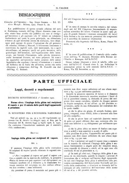 Il calore rassegna tecnica mensile dell'Associazione nazionale per il controllo della combustione