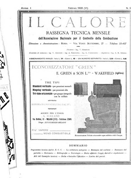 Il calore rassegna tecnica mensile dell'Associazione nazionale per il controllo della combustione