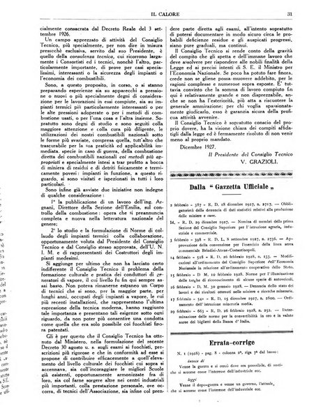 Il calore rassegna tecnica mensile dell'Associazione nazionale per il controllo della combustione