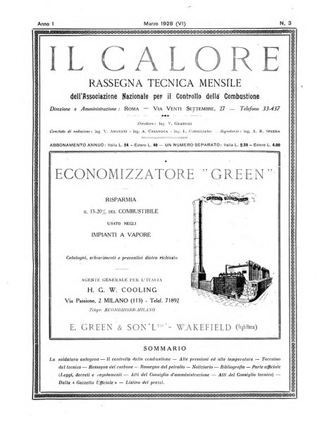 Il calore rassegna tecnica mensile dell'Associazione nazionale per il controllo della combustione