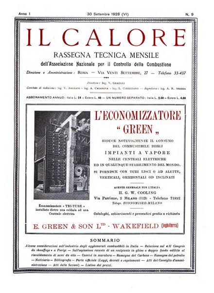 Il calore rassegna tecnica mensile dell'Associazione nazionale per il controllo della combustione