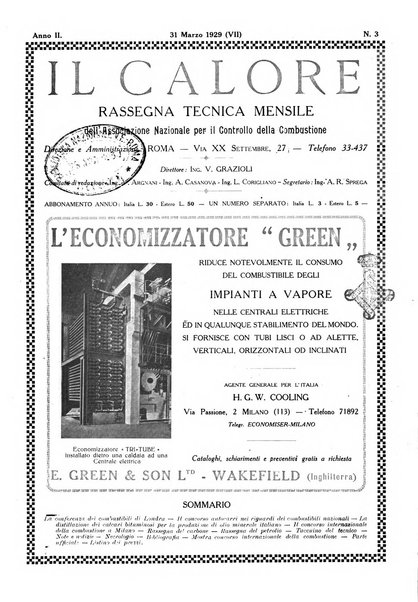 Il calore rassegna tecnica mensile dell'Associazione nazionale per il controllo della combustione