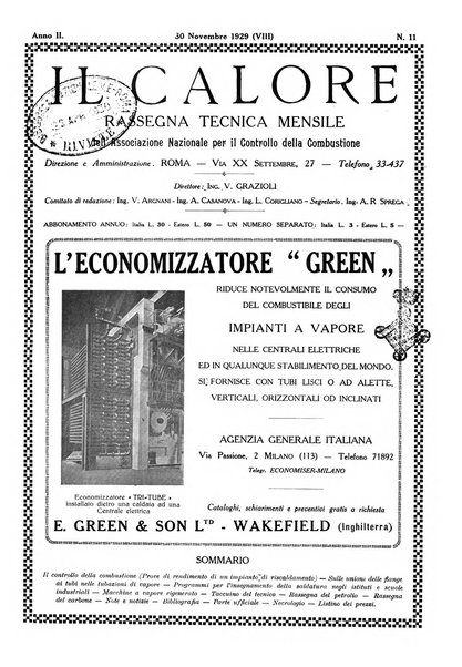 Il calore rassegna tecnica mensile dell'Associazione nazionale per il controllo della combustione