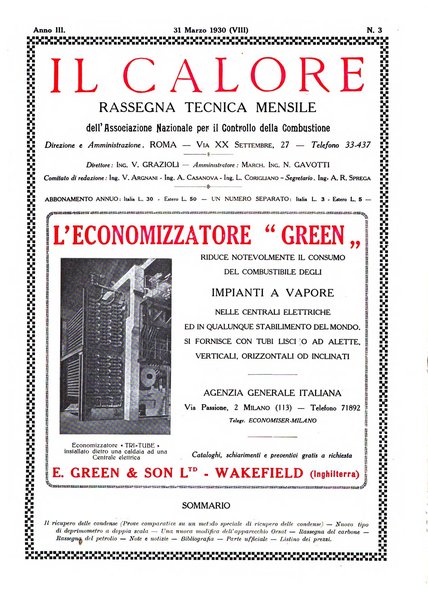 Il calore rassegna tecnica mensile dell'Associazione nazionale per il controllo della combustione