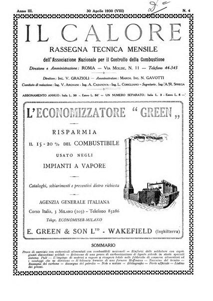 Il calore rassegna tecnica mensile dell'Associazione nazionale per il controllo della combustione