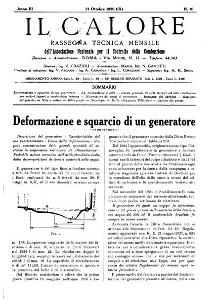 Il calore rassegna tecnica mensile dell'Associazione nazionale per il controllo della combustione